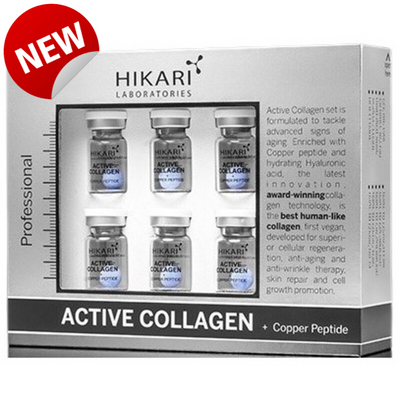 Active Collagen + Copper Peptide Set | Антивіковий набір для обличчя Hikari hinaccp фото