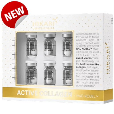 Active Collagen + Nad Nobel Set | Набір для інтенсивного антивікового догляду Hikari hinacnn фото