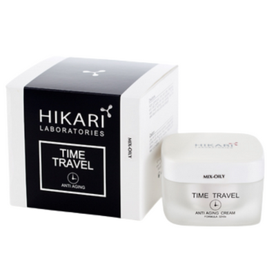 Time Travel Cream Mix-Oily | Антивіковий крем для змішаної та жирної шкіри, 50 мл Hikari hikttm50 фото
