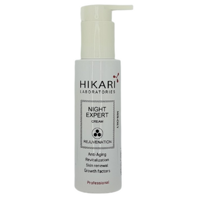 Night Expert Cream mix-oily | Нічний відновлюючий крем для змішаної та жирної шкіри, 100 мл Hikari hiknem100 фото